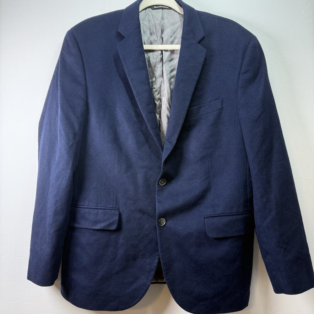 Lanificio F.LLI‎ Cerruti 100% Cashmere Men Sport Coat SZ 43 Blue Blazer